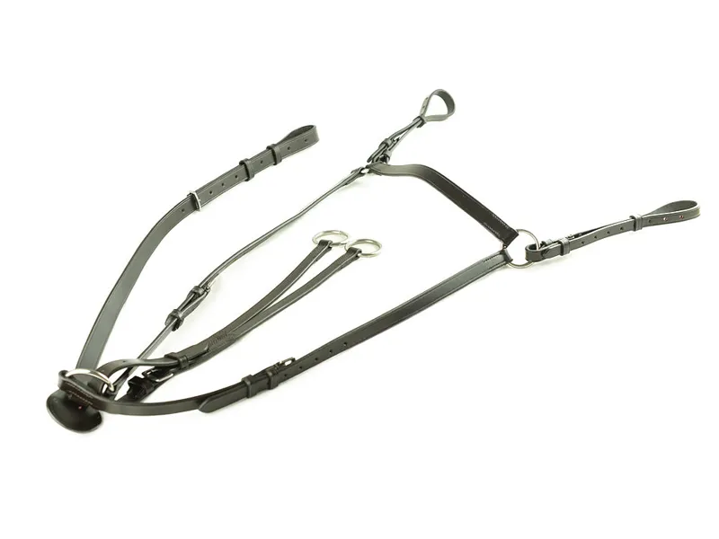 Dever Ascot Breastplate + Martingale Attachment Black-1